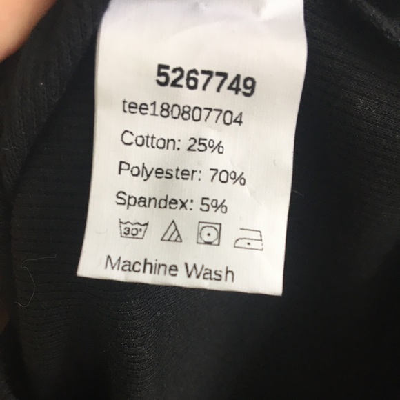 Black top with deep v and neck strap - Picture 3 of 3